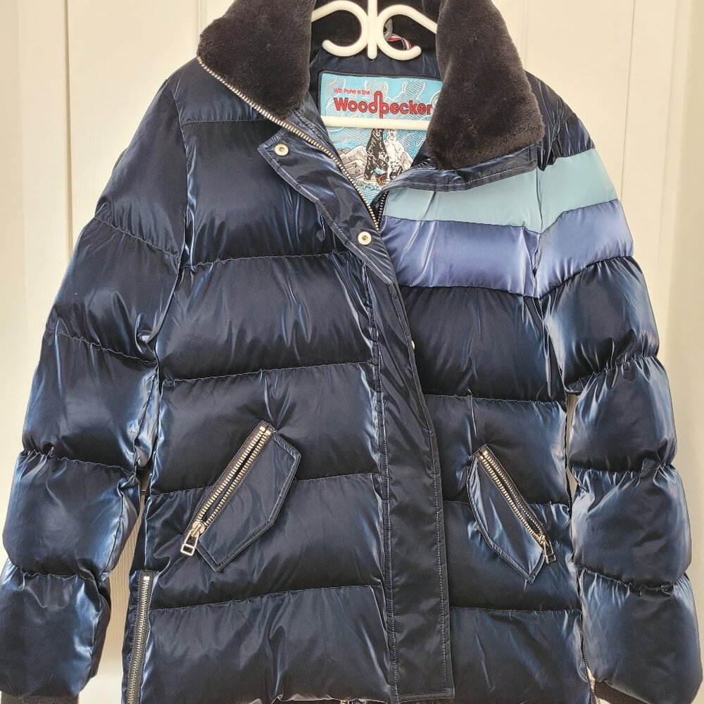Exclusive WOODPECKER Winter Coat | Blue Sapphire XL